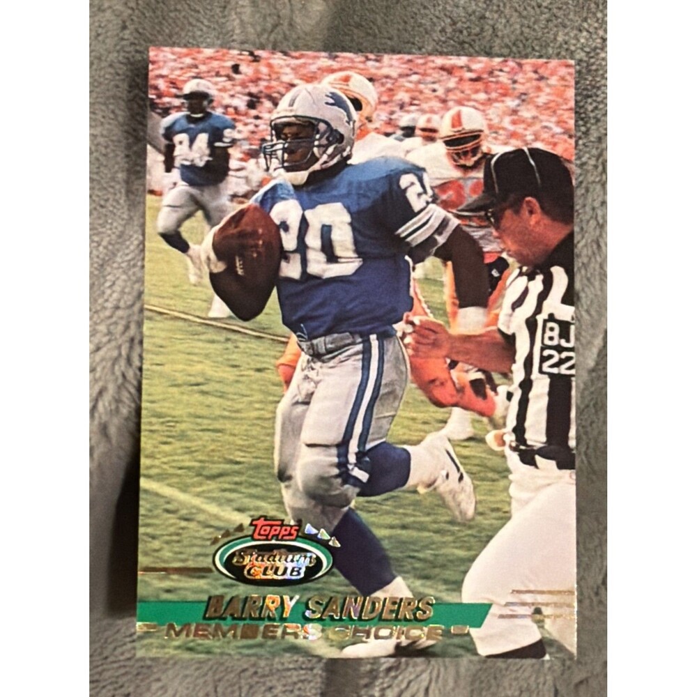 1993 Topps Stadium Club - Members Choice Barry Sanders #496